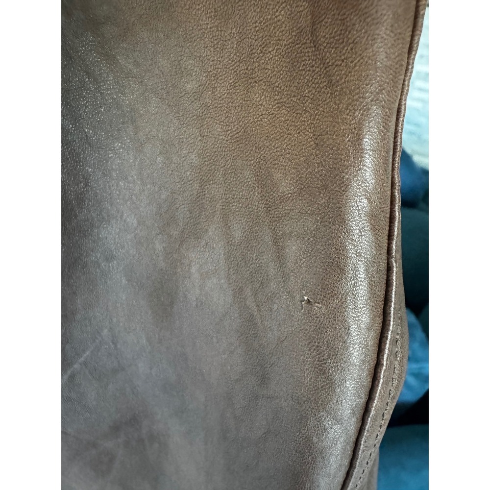Vintage Bull Genuine Leather Western Fringe Vest Southwestern Whipstitch Mens L - Picture 8 of 15
